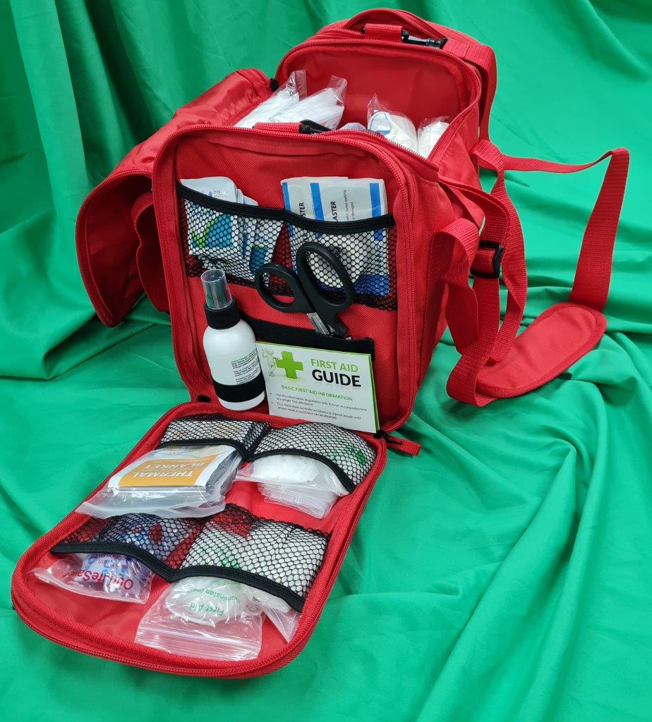 25-Piece First Aid Kit with Trauma Supplies & Advanced Medical Items - Perfect for Emergencies, Camping, Hiking & Home Safety