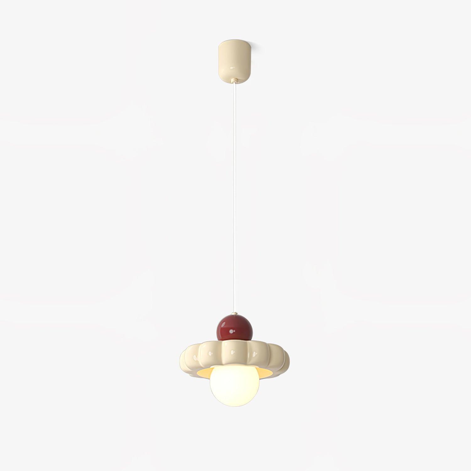 Stylish Cream Cloud Pendant Lamp - Modern Hanging Light Fixture for Bedroom, Living Room & Dining Room Decor