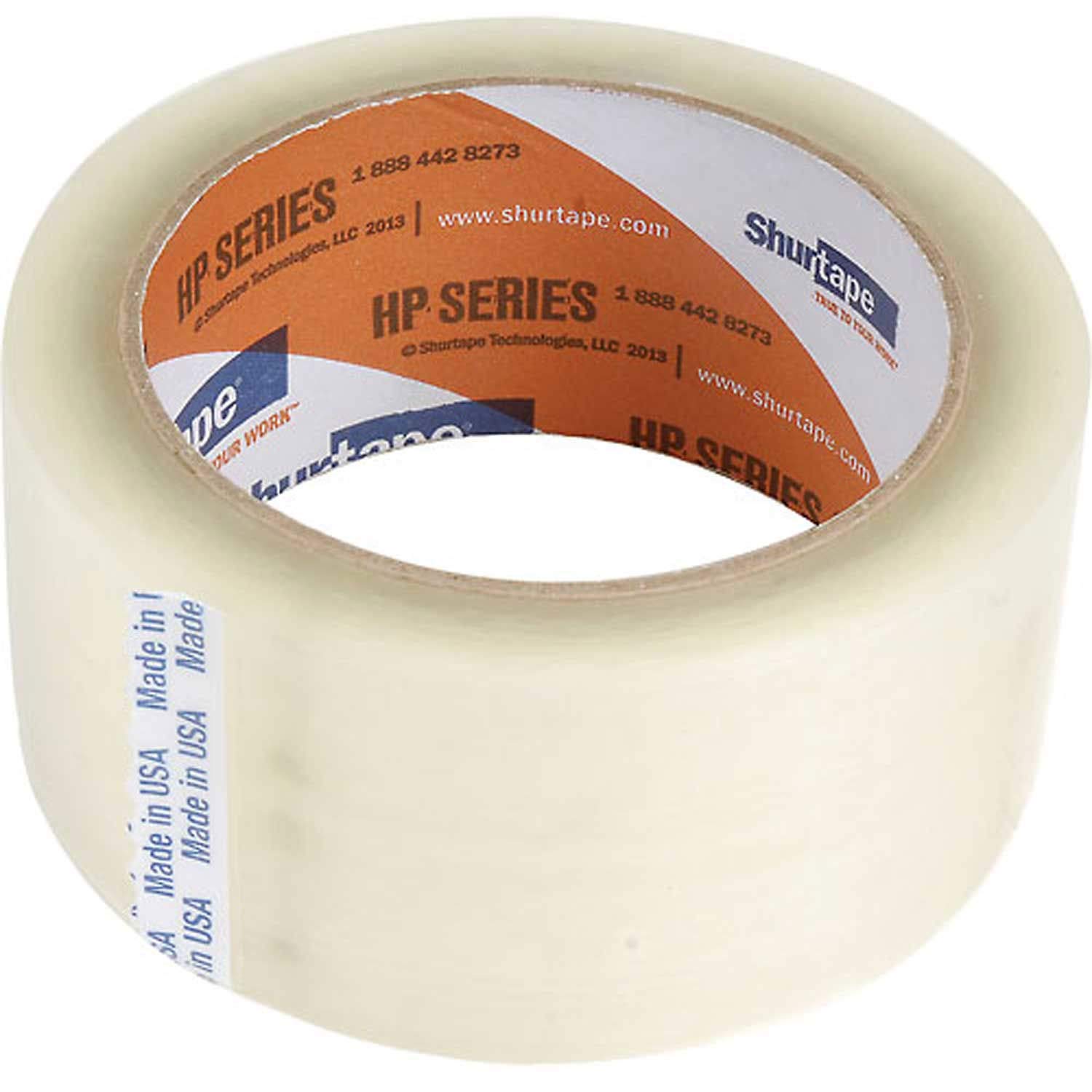 Shurtape HP 400 Heavy Duty Carton Sealing Tape - 2.5 Mil Thick, 2 Inch x 55 Yards Clear Packing Tape - Bulk Lot of 36 Rolls - Perfect for Shipping Boxes, Moving & Warehouse Packaging