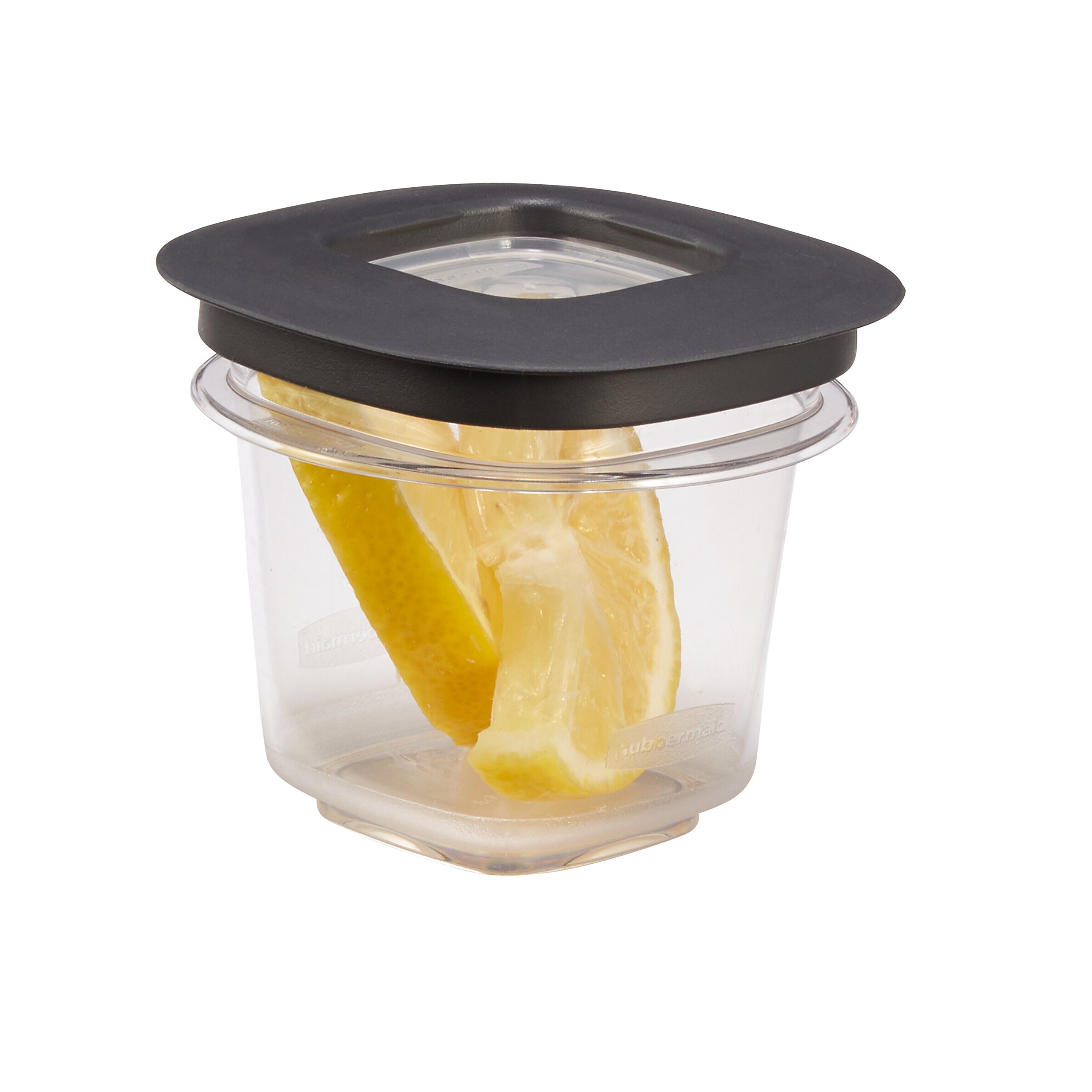 Rubbermaid Premier Easy Find Lids Food Storage Containers - 2 Pack (0.5 Cup, Gray) | Airtight Kitchen Organization for Leftovers, Meal Prep & Pantry Storage