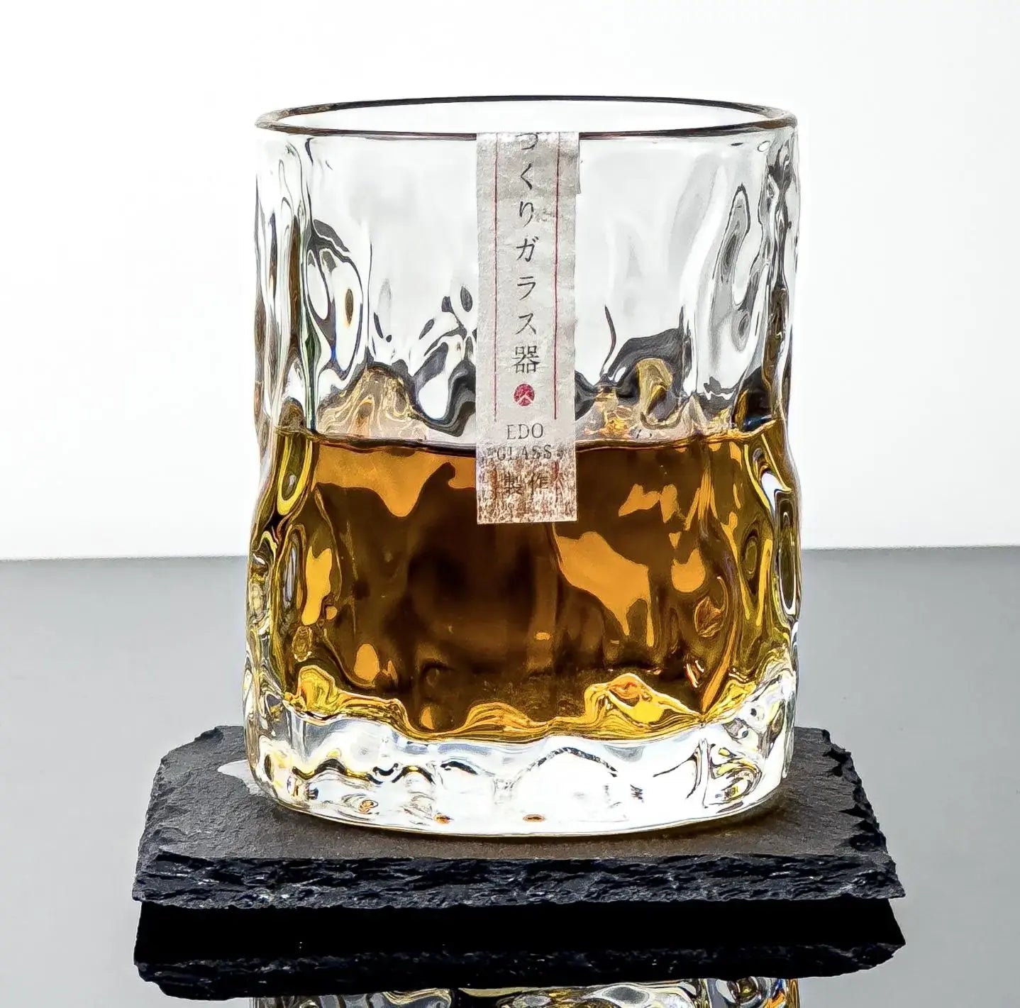 Premium Japanese Style Whisky Glass - 270ml First Snow Tumbler with Wooden Gift Box - Perfect for Whisky Lovers, Home Bar & Holiday Gifting