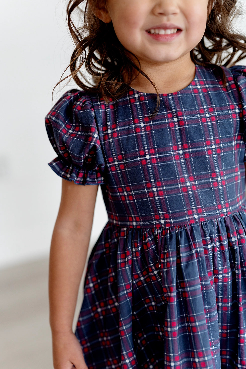 Festive Aura Dress in Classic Holiday Plaid - Perfect for Christmas Parties & Winter Gatherings