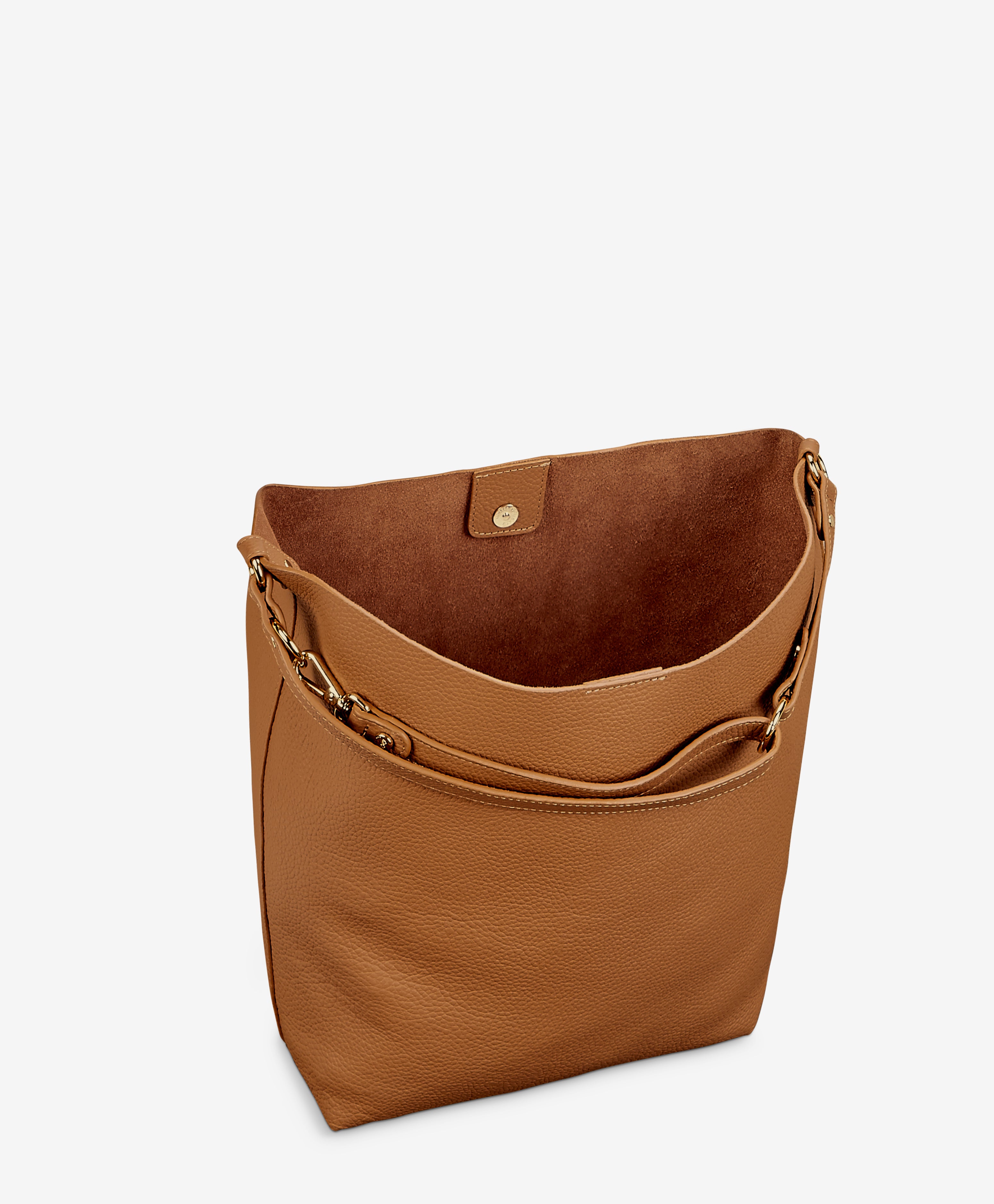 Addison Hobo Handbag in Tan Pebble Grain Leather - Stylish Crossbody Purse for Women, Perfect for Work, Travel & Everyday Use