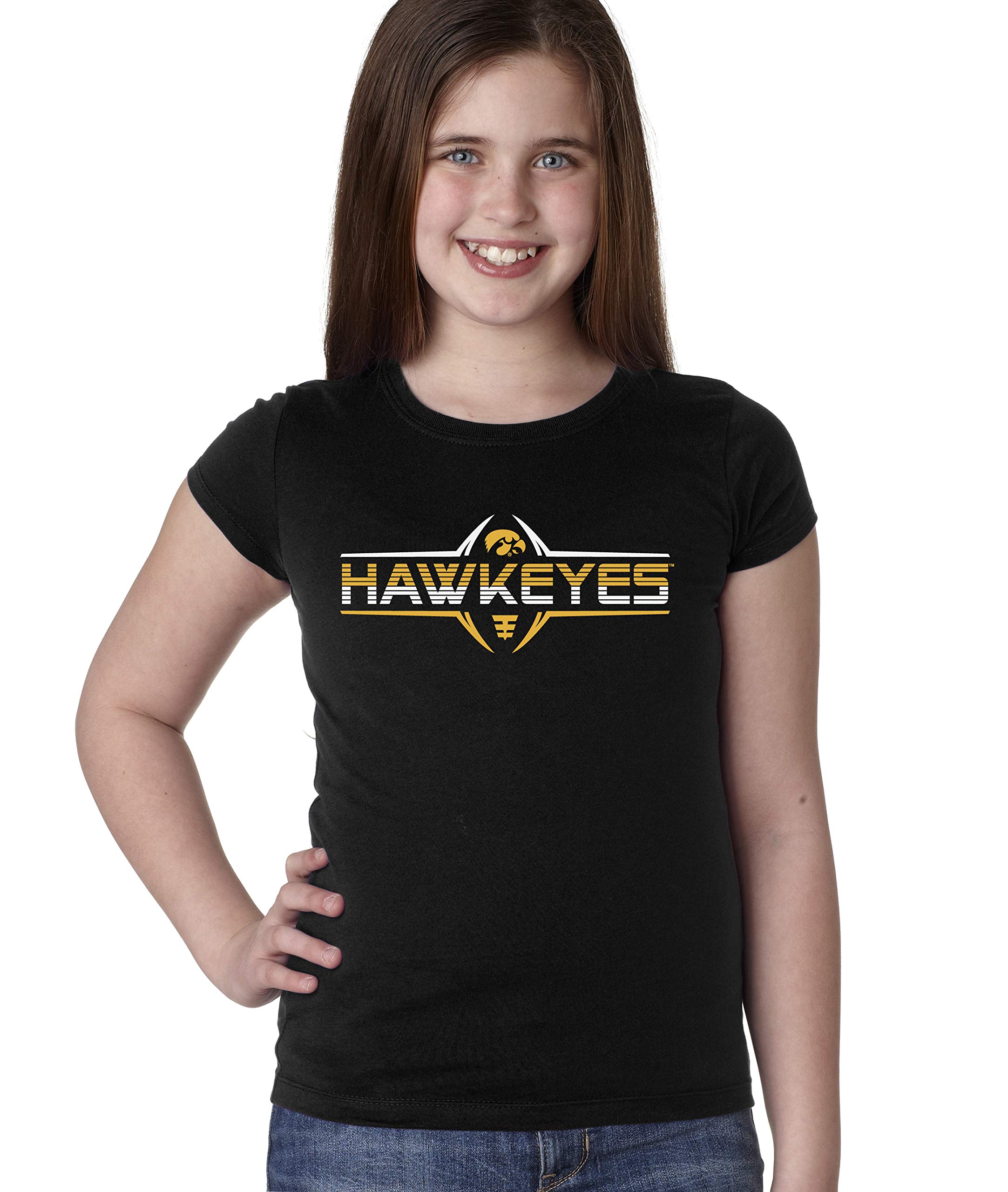 **CornBorn Kids Iowa Hawkeyes Girls T-Shirts - Cute & Comfortable Iowa Hawkeyes Apparel for Girls - Perfect for Game Day, School & Casual Wear**