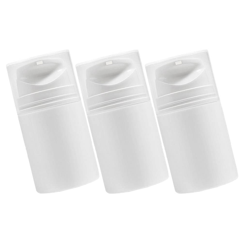 SHERCHPRY 3-Piece 100ml Refillable Vacuum Pump Bottles Set - Airless Travel Containers for Creams & Liquids | Perfect for Toiletries, Skincare & Travel Accessories