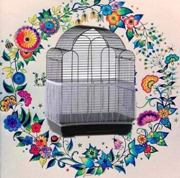 Yunnyp Mesh Bird Cage Cover - Breathable Parrot Seed Catcher Net for Bird Cages - Perfect for Preventing Seed Mess & Protecting Birds from Drafts (Indoor/Outdoor Use)