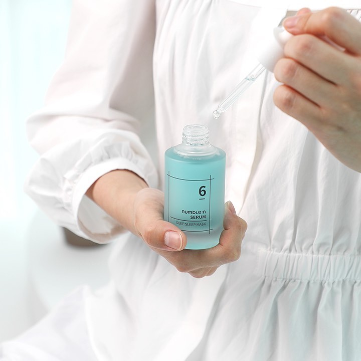 Numbuzin No.6 Deep Sleep Night Repair Serum 50ml - Korean Skincare for Overnight Hydration & Anti-Aging - Perfect for Nighttime Routine & Travel Skincare
