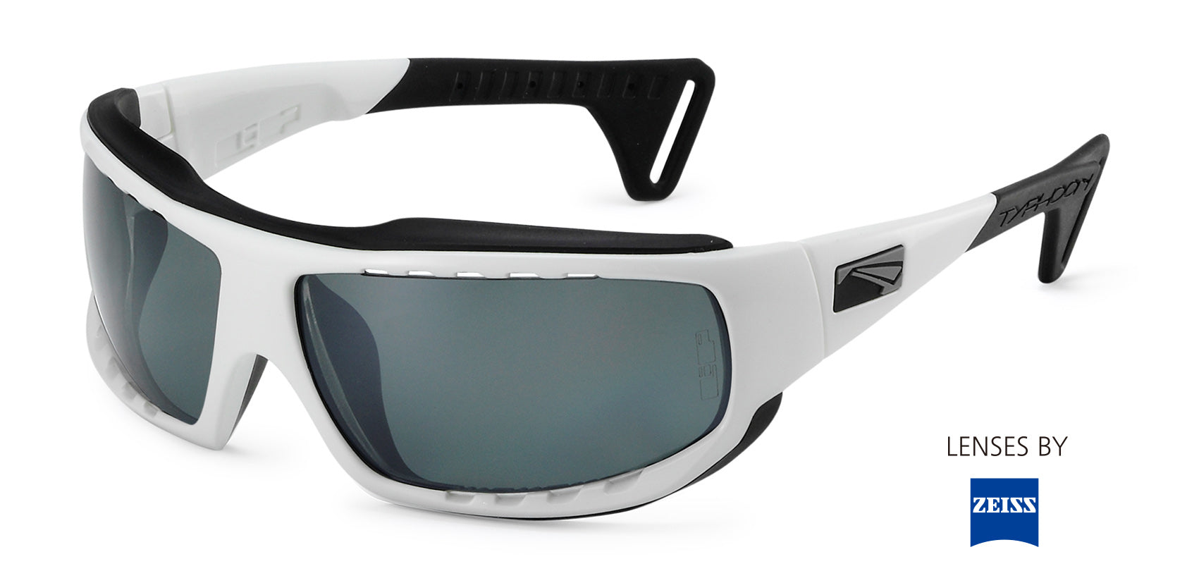 Gloss White-Polarised Smoke Lens