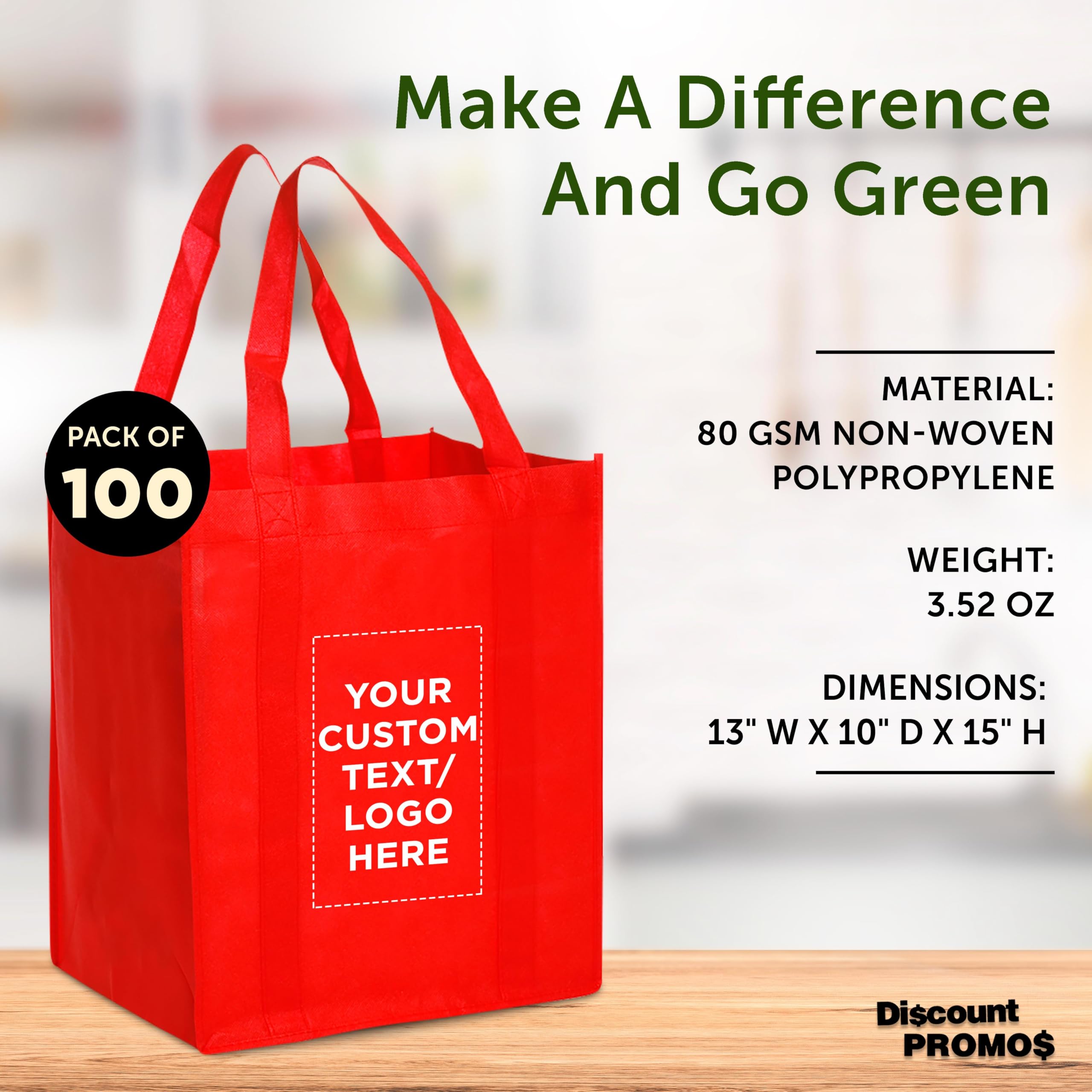 Eco-Friendly Reusable Grocery Tote Bags - Foldable Shopping Bags for Groceries, Farmers Market & Travel | Compact & Durable