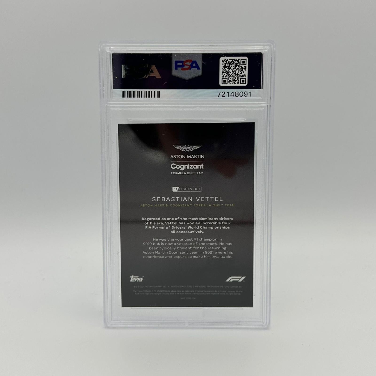 PSA 10 Graded 2006 Sebastian Vettel Blue Parallel Racing Card - Perfect for F1 Collectors & Sports Memorabilia Displays