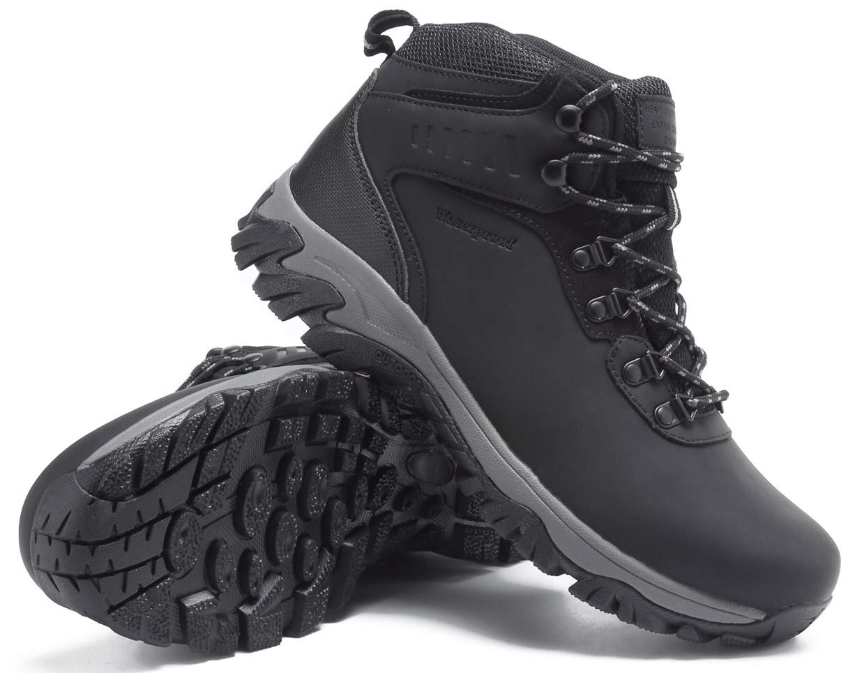 Men's Waterproof Winter Snow Boots - Insulated Hiking Boots for Cold Weather, Outdoor Trekking & Snow Activities