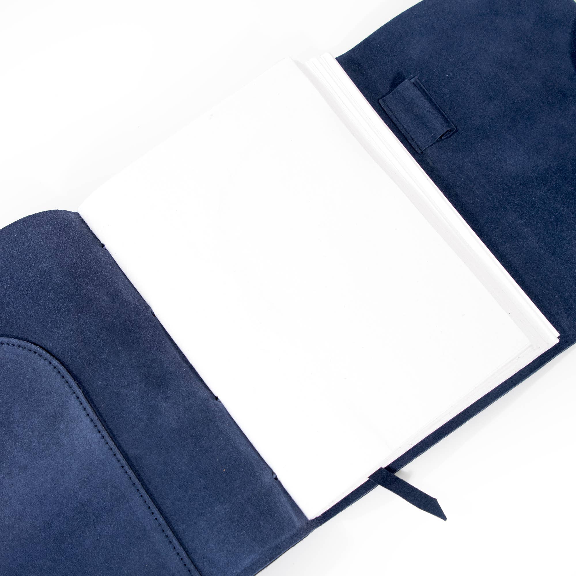 Premium Large Royal Blue Suede Leather Journal - Elegant Writing Notebook for Journaling, Sketching & Note Taking - Perfect Gift for Writers, Artists & Students