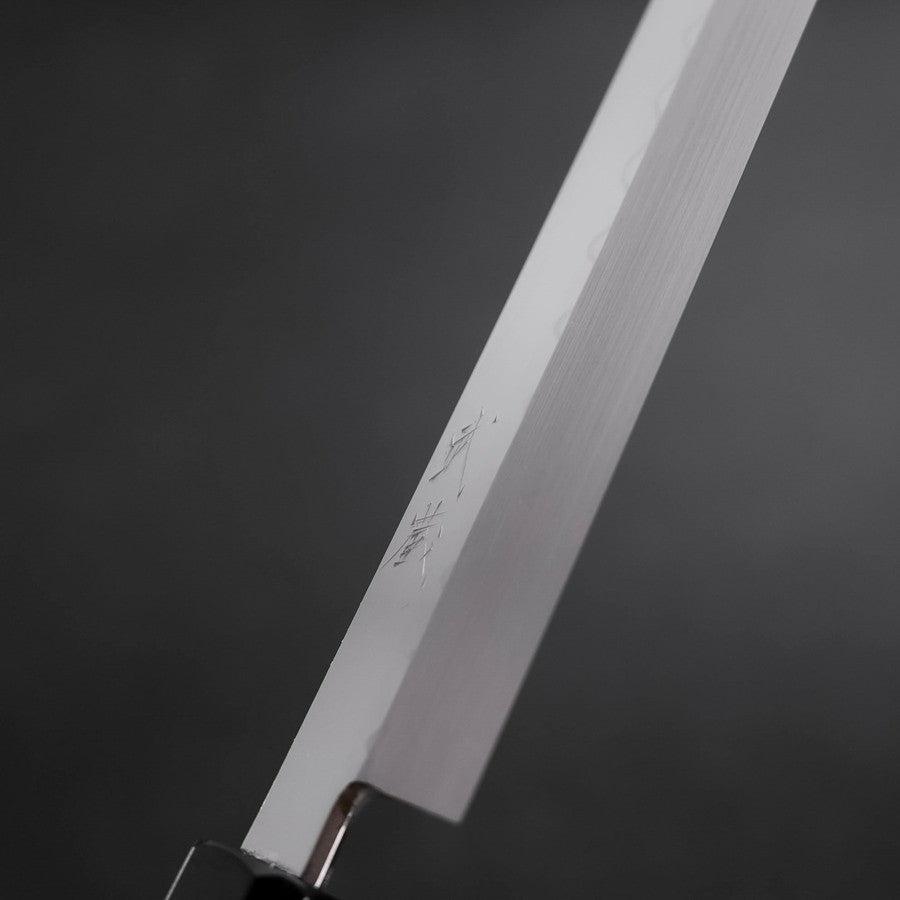 Premium Sakimaru Takohiki Knife - White Steel #2 Honyaki Blade with Buffalo Horn & Ebony Handle - 300mm Japanese Sushi & Sashimi Chef Knife for Professional Kitchen & Home Cooking