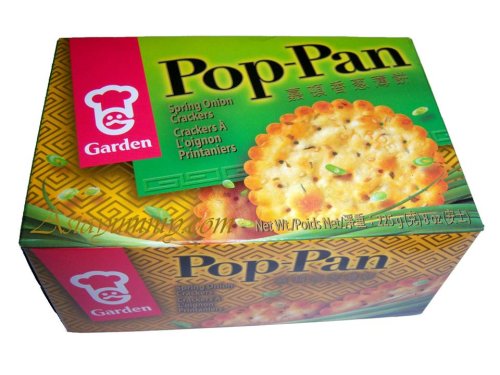 Garden Onion Flavored Pop Pan Crackers - Crunchy Snack for Parties, Movie Nights & On-the-Go Munching