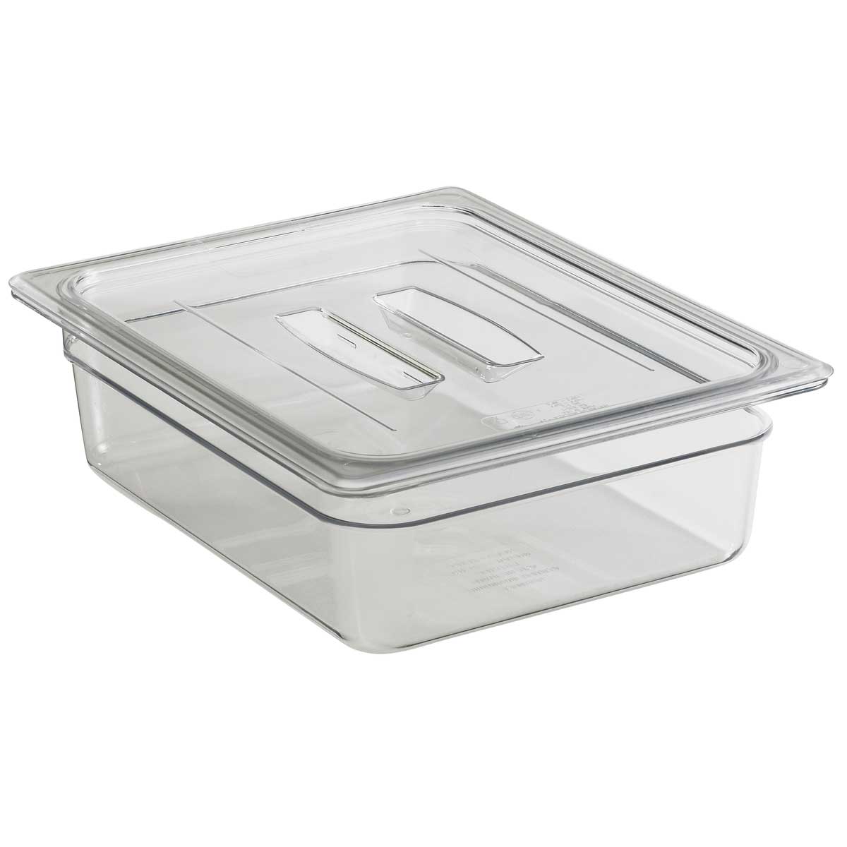 Cambro 20CWCH135 Camwear 1/2 Size Clear Food Pan Lid with Handle - Durable & BPA-Free for Commercial Kitchens, Catering, Buffets & Food Storage