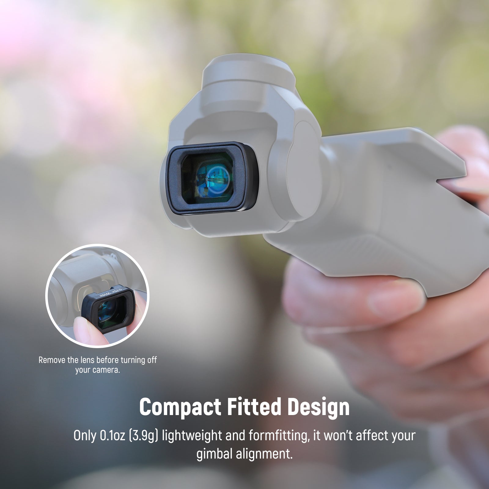 NEEWER LS 45 0.75x Wide Angle Lens for DJI Osmo Pocket 3 - Professional Photography & Vlogging Accessory - Perfect for Travel, Adventure & Content Creation