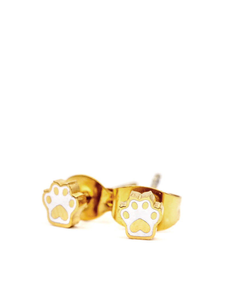 Cat Paw Micro Stud Earrings for Women - Cute Animal Jewelry for Daily Wear & Gifts - Perfect for Casual, Office & Date Nights