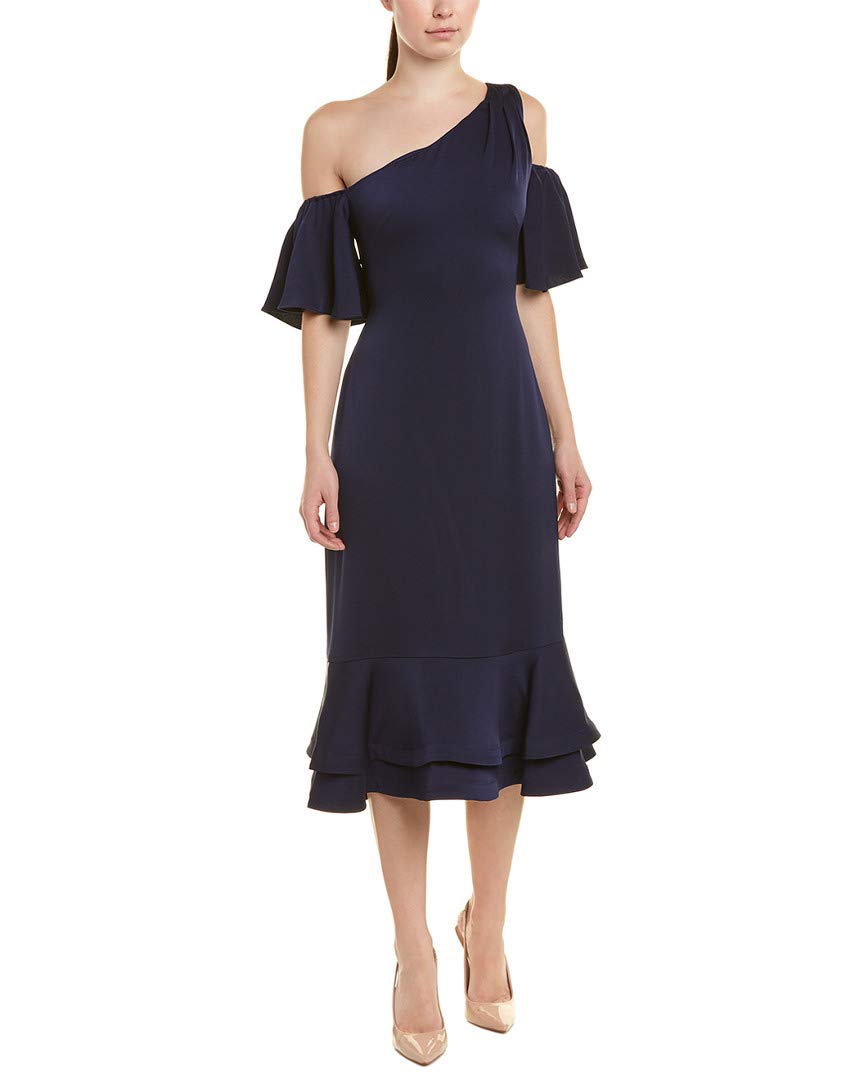 Shoshanna Women's Jules One-Shoulder Two Tier Trumpet Dress - Elegant Formal Gown for Weddings, Parties & Special Occasions | Flattering Fit & Stunning Silhouette