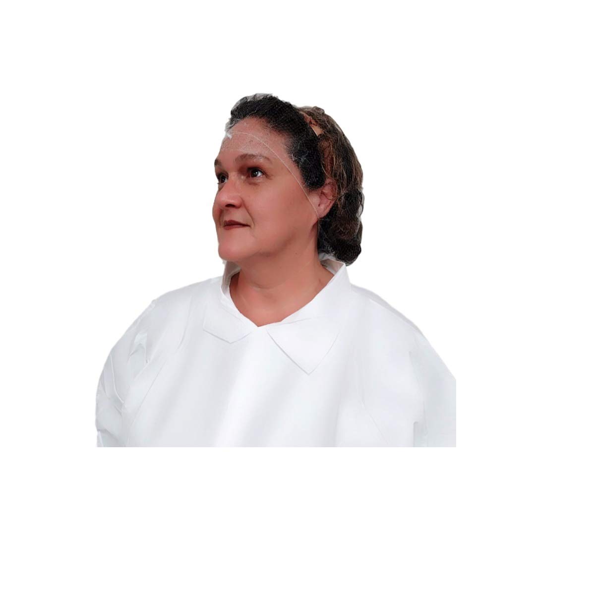Keystone 18-Inch White Latex-Free Nylon Invisible Hairnet - 144 Count per Box (1 Box) | Disposable Hair Nets for Food Service, Healthcare & Salon Professionals