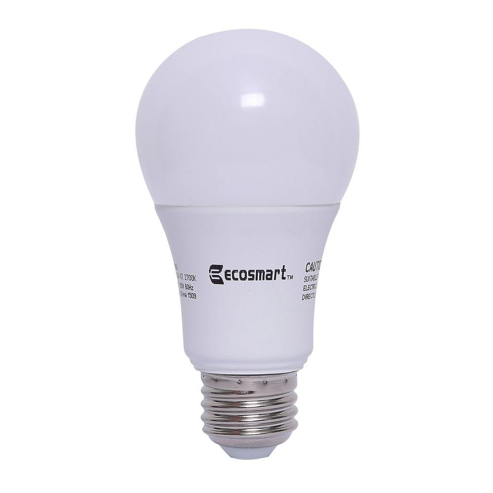 60W Equivalent Soft White A19 Non-Dimmable LED Light Bulb (8-Pack) - Energy Efficient Lighting for Home, Office, Bedroom & Living Room