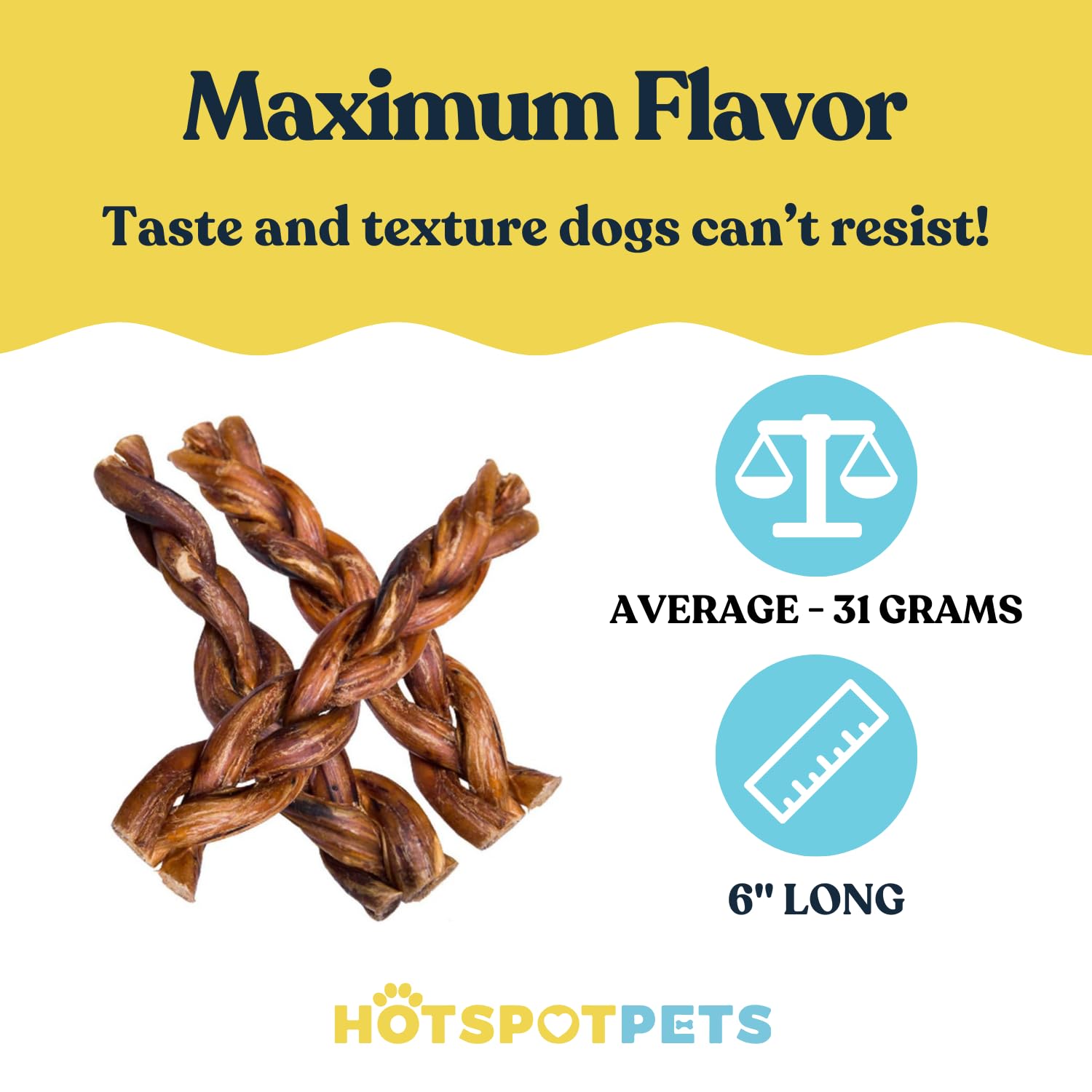 Premium Braided Bully Sticks for Dogs - 6 Inch All-Natural Beef Pizzle Chews (20 Pack) | Long-Lasting, Grain-Free, Digestible Rawhide Alternative | Perfect for Aggressive Chewers & Dental Health