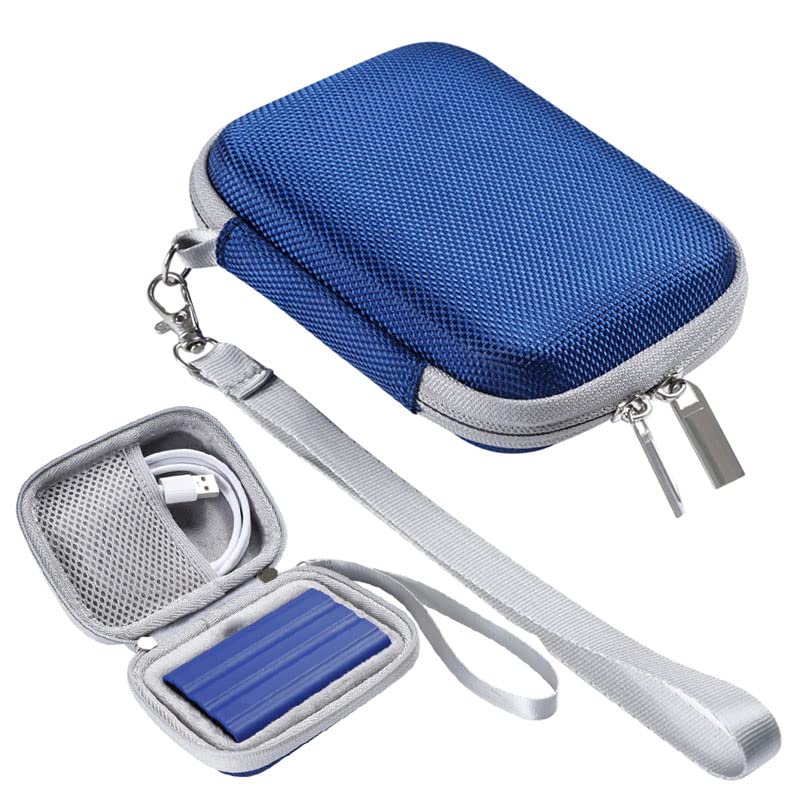 EVA Hard Carrying Case for Samsung T7 Shield SSD - Portable Protective Storage Bag with Adjustable Strap | Perfect for Travel, Office & Data Backup