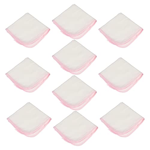Beaupretty Soft Cotton Baby Washcloths - 10 Pack Newborn Wash Towels for Gentle Bathing, Face Cleaning & Diaper Changes | Perfect Baby Shower Gift & Nursery Essentials (Red)