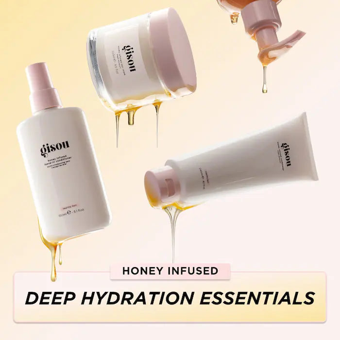 Gisou Honey Infused Hair Wash Shampoo - Nourishing & Hydrating for Dry, Damaged Hair | Perfect for Daily Use & Salon-Quality Results at Home
