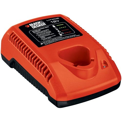 Black & Decker LCS12FC 12V Lithium Fast Charger - Compact & Efficient Battery Charger for Cordless Tools | Perfect for Home DIY Projects & Professional Worksites