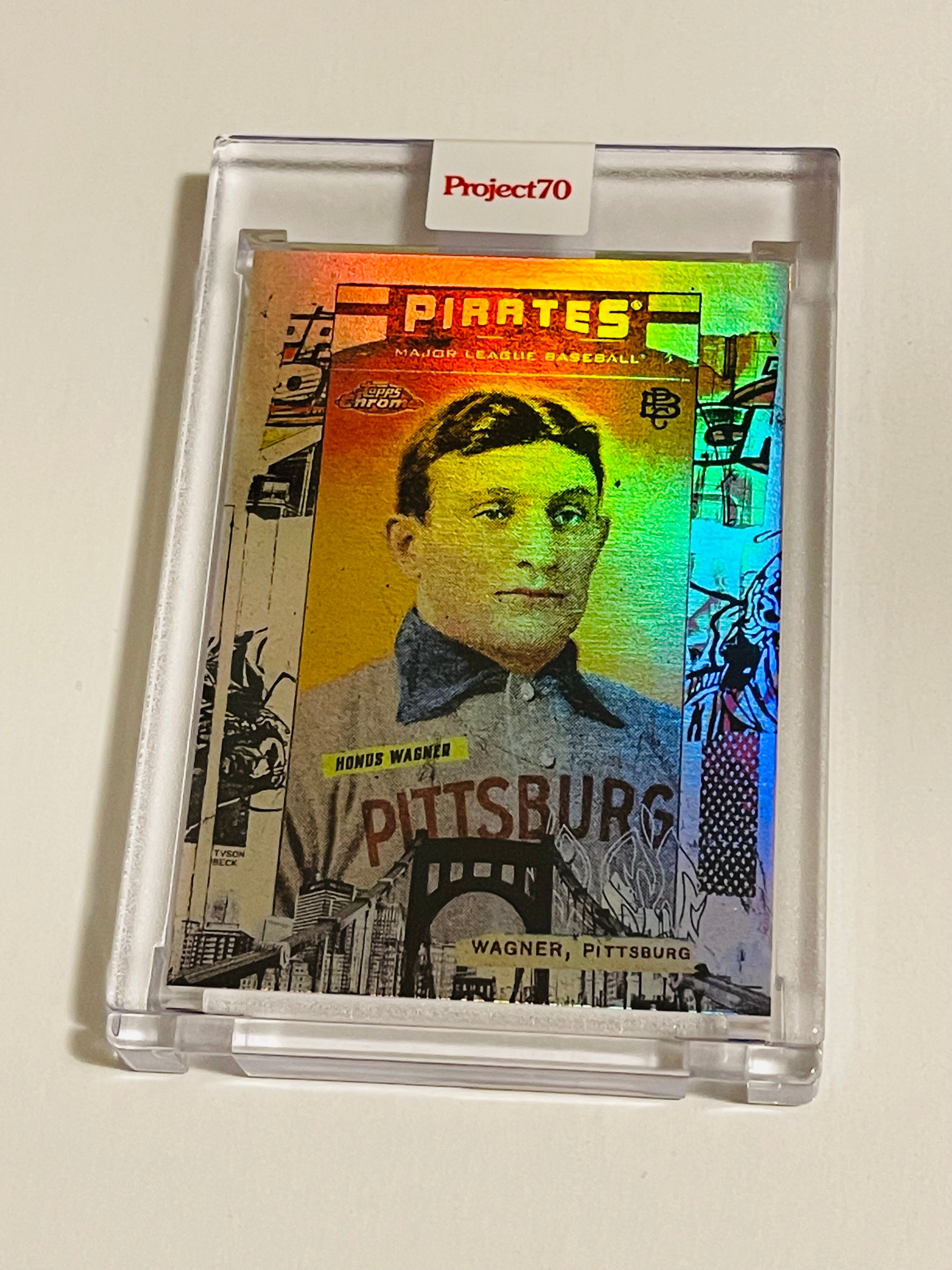 Rare Honus Wagner Topps Rainbow Foil Baseball Card #Numbered - Tyson Beck Limited Edition - Perfect for Collectors, Sports Memorabilia & Investment
