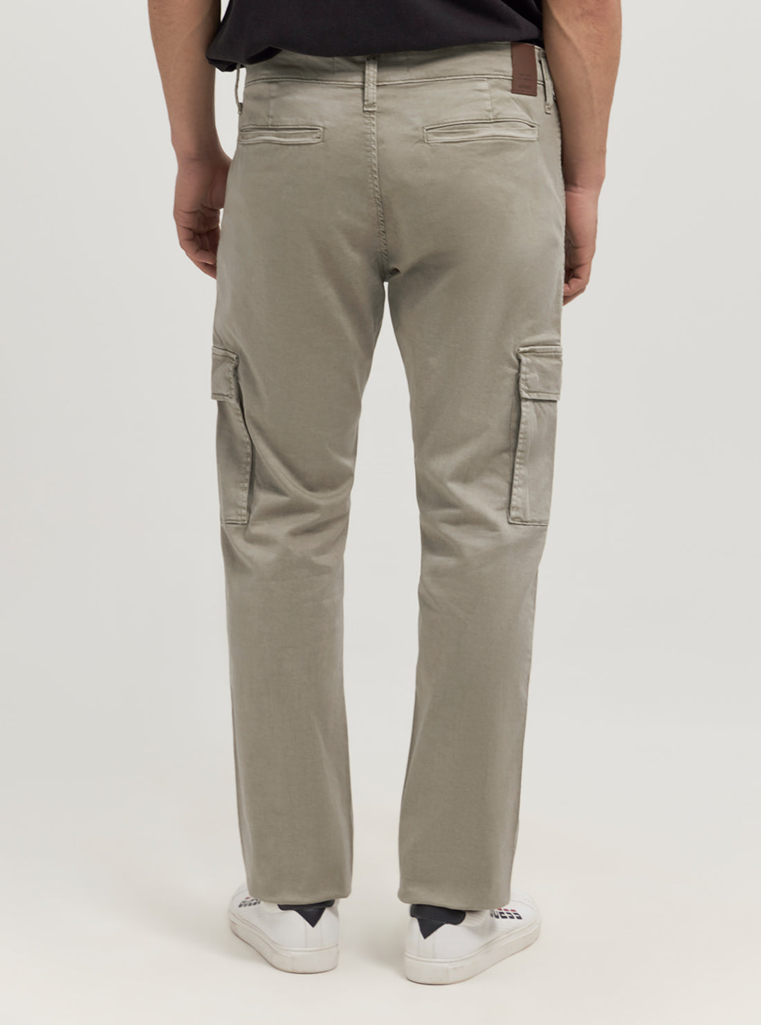 Khaki Sateen Coated Cargo Pants for Men - Water-Resistant Tactical Work Pants with Multiple Pockets - Perfect for Outdoor Adventures, Hiking & Casual Wear