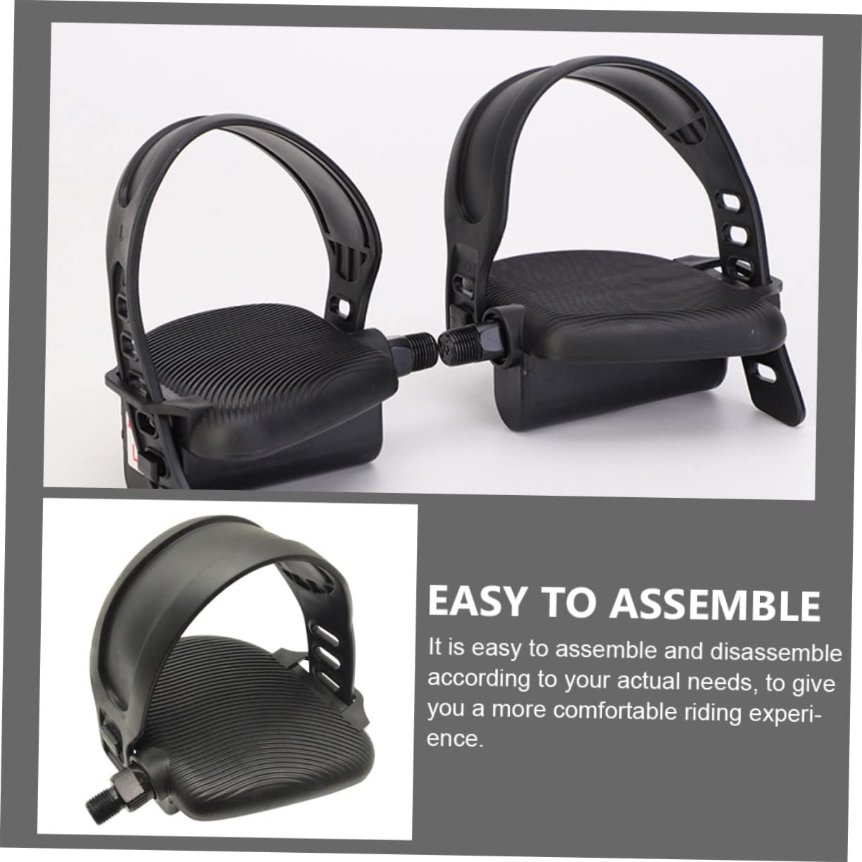 Exercise Bike Pedals - Durable Gym Cycle Replacement Parts for Indoor Cycling & Spin Bikes | Perfect for Home Workouts & Fitness Training
