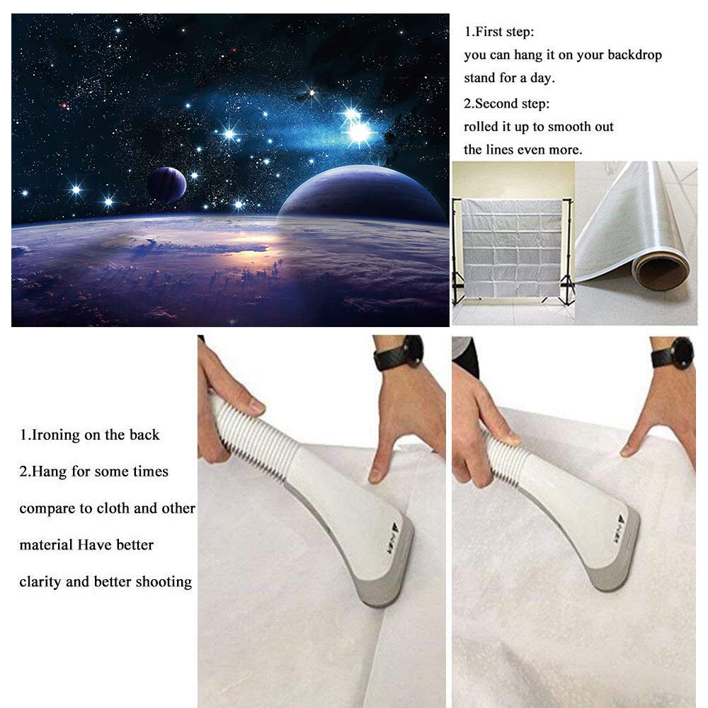 Cosmic Sky Backdrop - Shining Stars Photo Studio Vinyl (7x5ft) for Photography & Videos