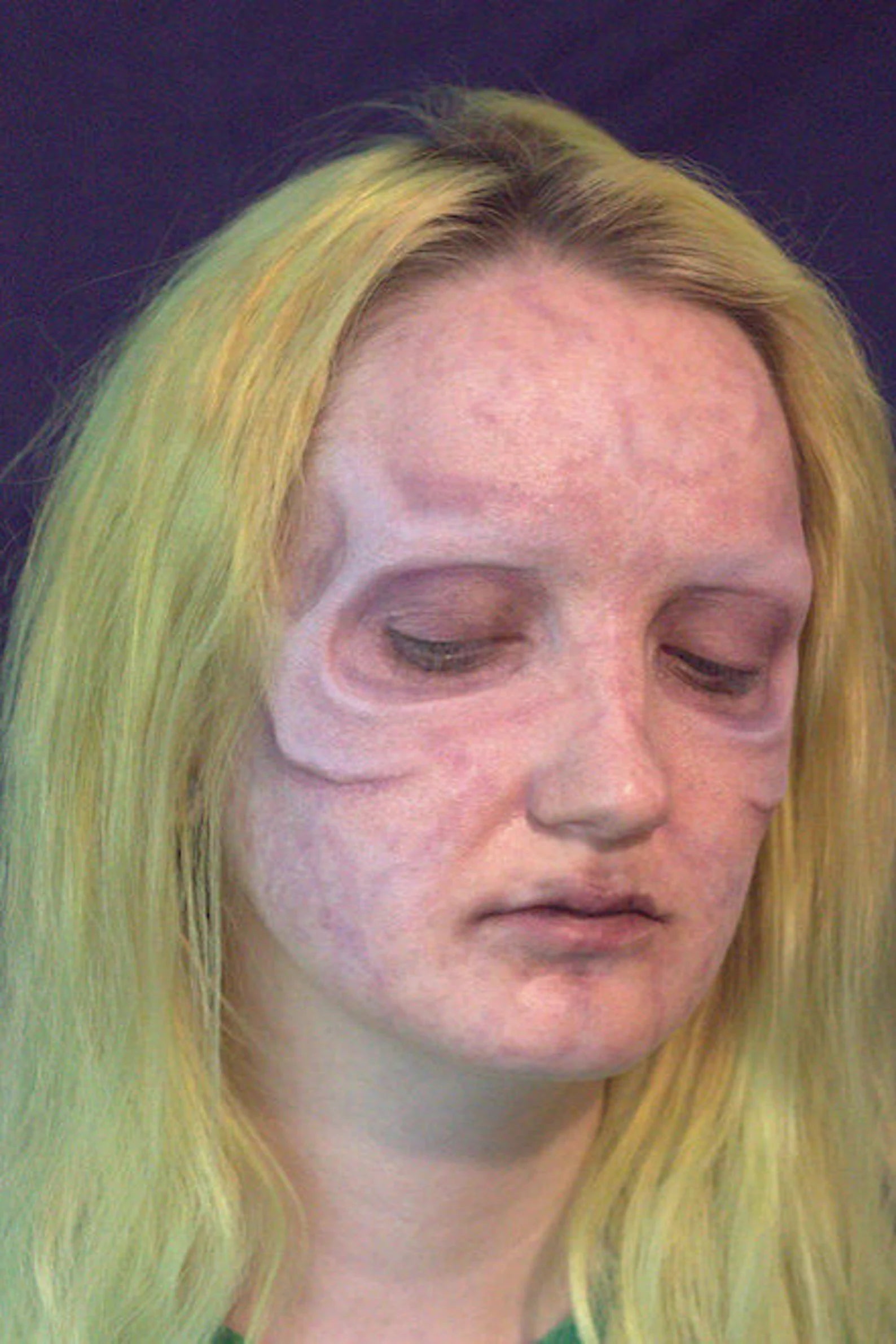 Obsidian FX Zombie Cheekbones & Eye Socket Silicone Prosthetic - Realistic Halloween Makeup FX for Cosplay & Horror Costumes