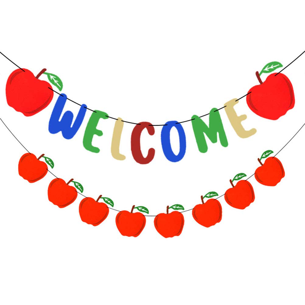 Creative Welcome Back Banners & Signs - Hanging Decorations for Back to School Party Supplies | Classroom Decor, School Reunion, Teacher Appreciation