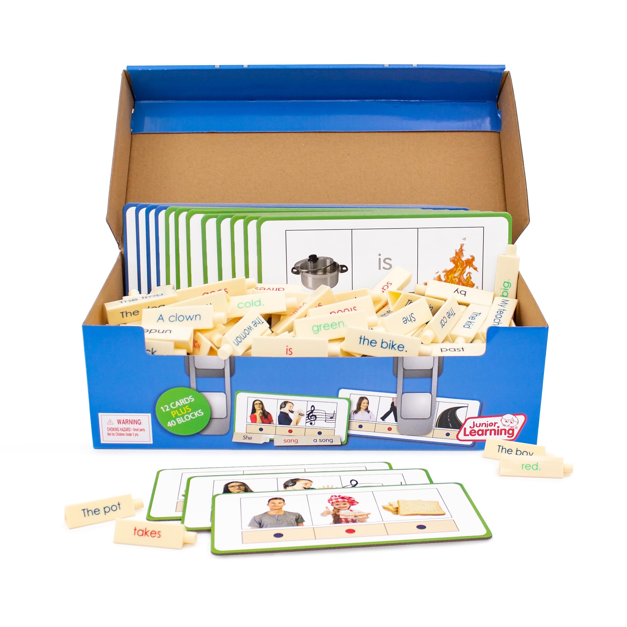 Junior Learning Sentence Toolbox - Educational Grammar Building Kit for Kids Ages 5-8 - Perfect for Homeschooling, Classroom Activities & Language Development