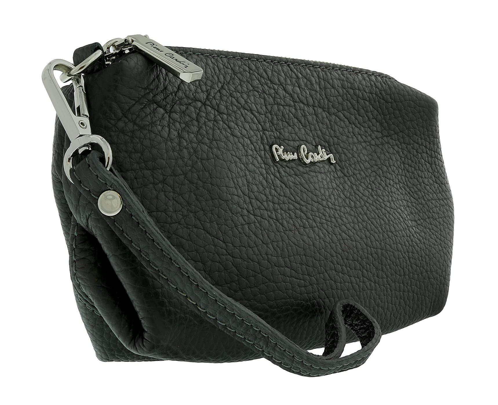 Pierre Cardin Grey Leather Soft Pouch Crossbody Bag for Women | Stylish & Durable Handbag | Perfect for Work, Travel & Everyday Use