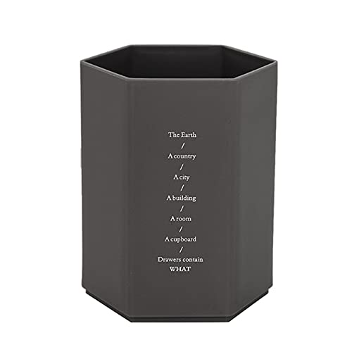 Flystcn Hexagonal Metal Pen Holder - Multi-Purpose Stationery Organizer for Pencils, Pens & Office Supplies, Large Capacity Desk Organizer for Home, Office & School Use | Perfect for Study, Work & Organization (Color: 1)