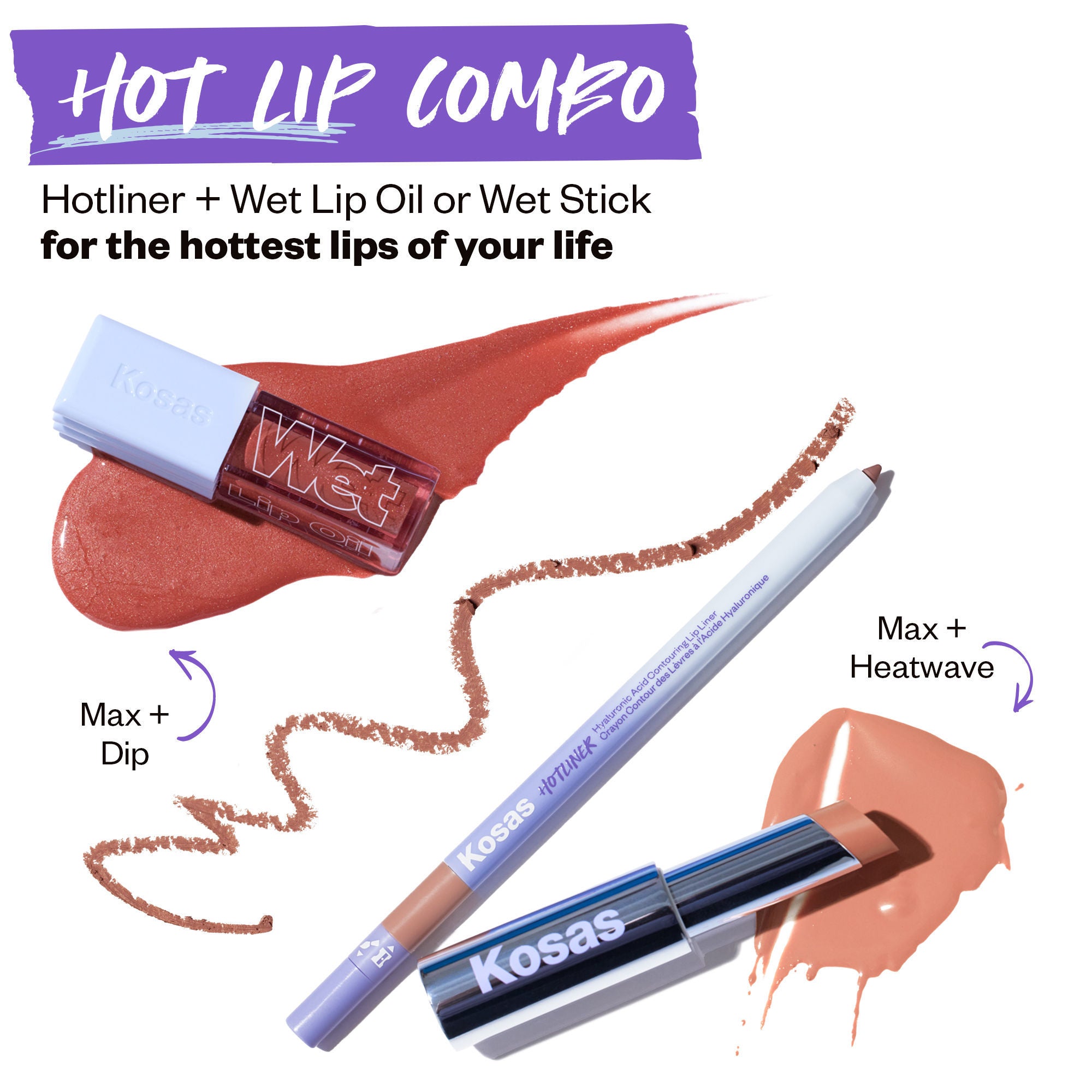 Hotliner Hyaluronic Acid Contouring Lip Liner - Long Lasting Waterproof Lip Pencil for Plump Lips | Perfect for Everyday Wear, Date Night & Special Occasions