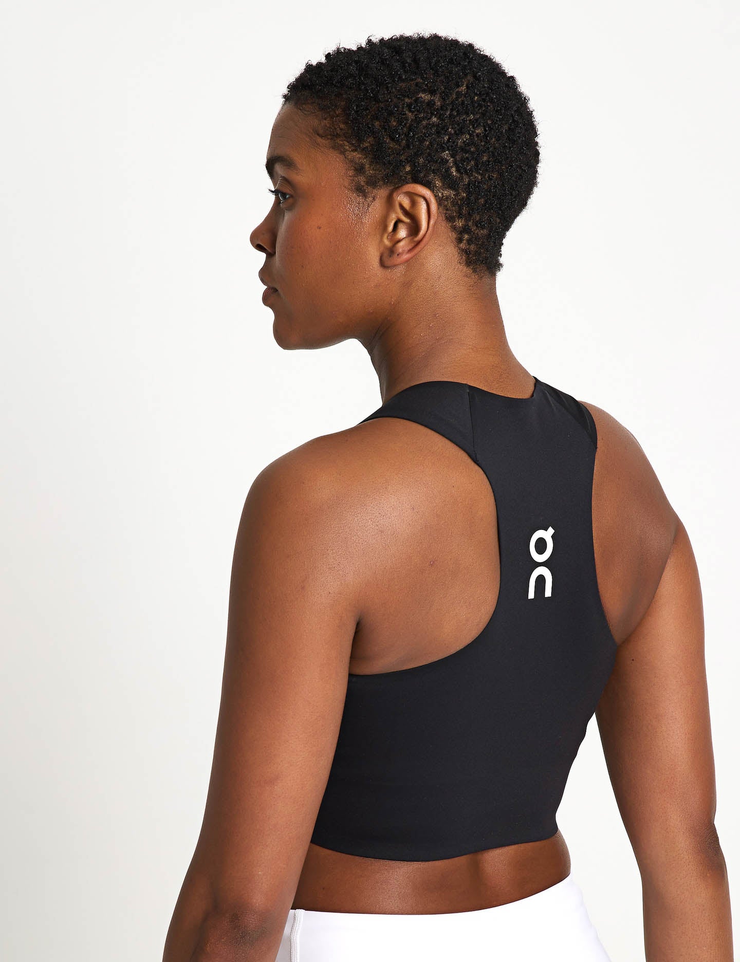 Black Court Crop Top for Women - Stylish Tennis & Workout Tank Top for Active Lifestyle