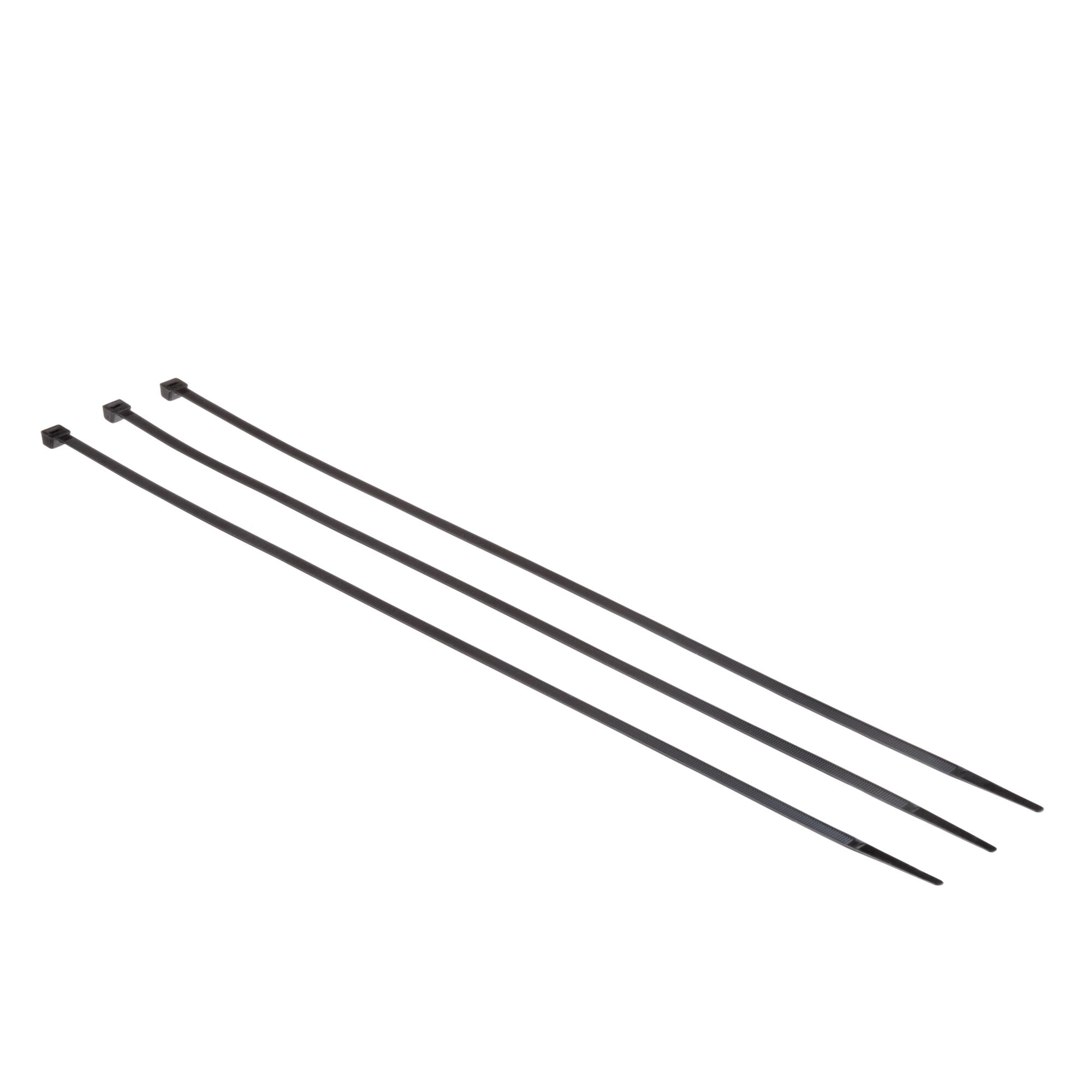 3M CT24BK175 Black Cable Ties 175-Pack - Heavy Duty Nylon Zip Ties for Organizing Wires, Cables, and Home Office Supplies