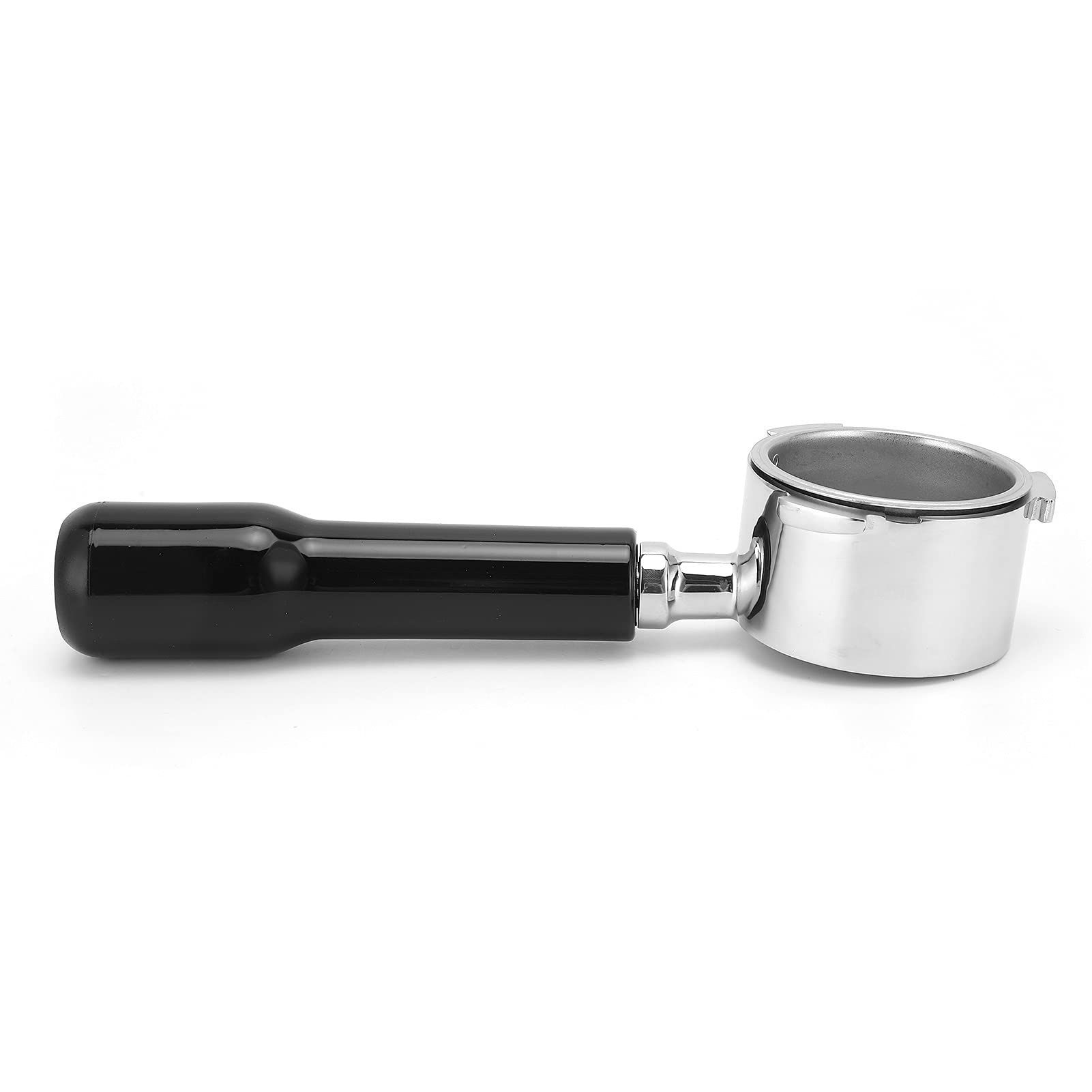 54mm Black Coffee Portafilter - Lightweight & Sturdy for Bar, Coffee Shop & Home Use