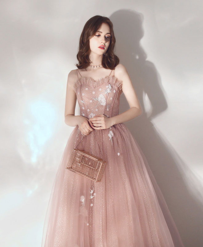 Elegant Pink Sweetheart Tulle Prom Dress for Sweet 16 Party | Formal Ball Gown for Homecoming, Quinceañera & Special Occasions