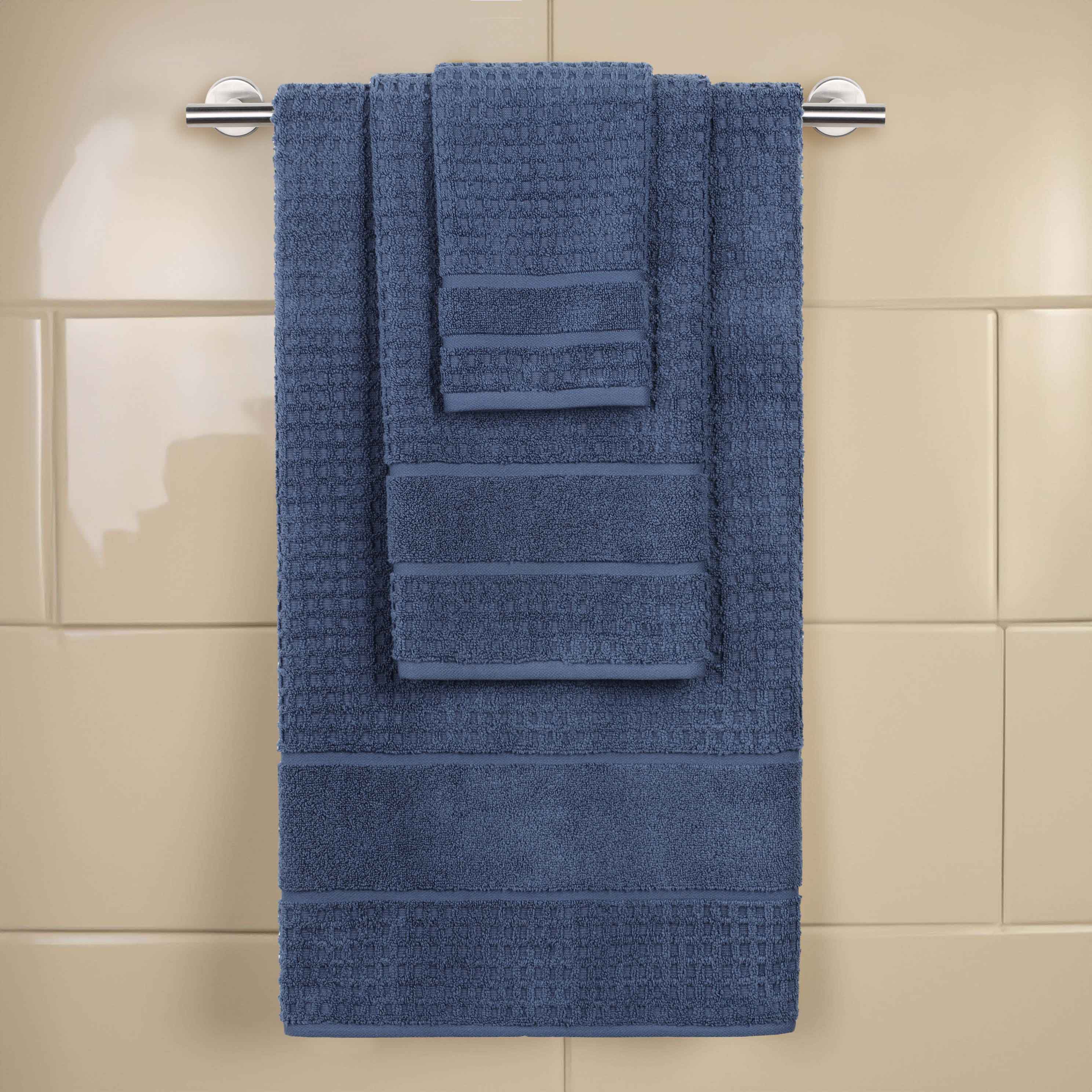 Premium Zero Twist Cotton Waffle Honeycomb Bath Towel Set - Ultra Soft & Highly Absorbent 3-Piece Set for Spa, Bathroom & Luxury Home Use
