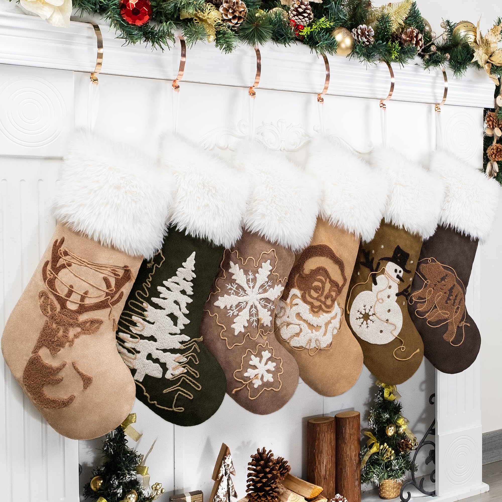GEX Christmas Stockings 6 Pack - 20