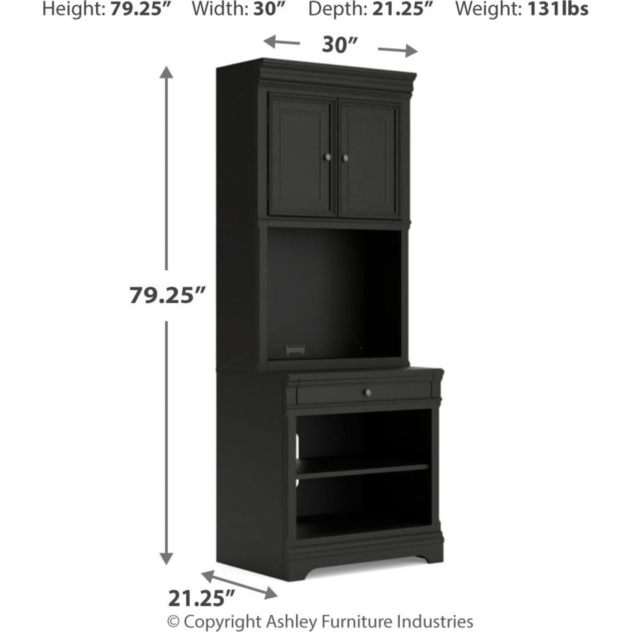 Beckincreek Black Bookcase - Modern Bookshelf for Home, Office & Library | Stylish Storage for Books, Decor & Essentials