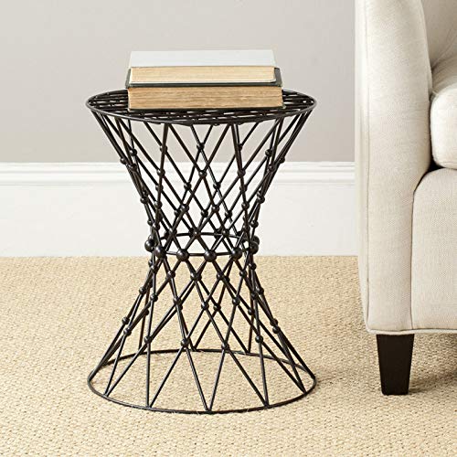 Safavieh Home Collection Charlotte Dark Blue Wire Stool - Bar Stool, Counter Stool for Kitchen Island, Breakfast Nook & Home Decor