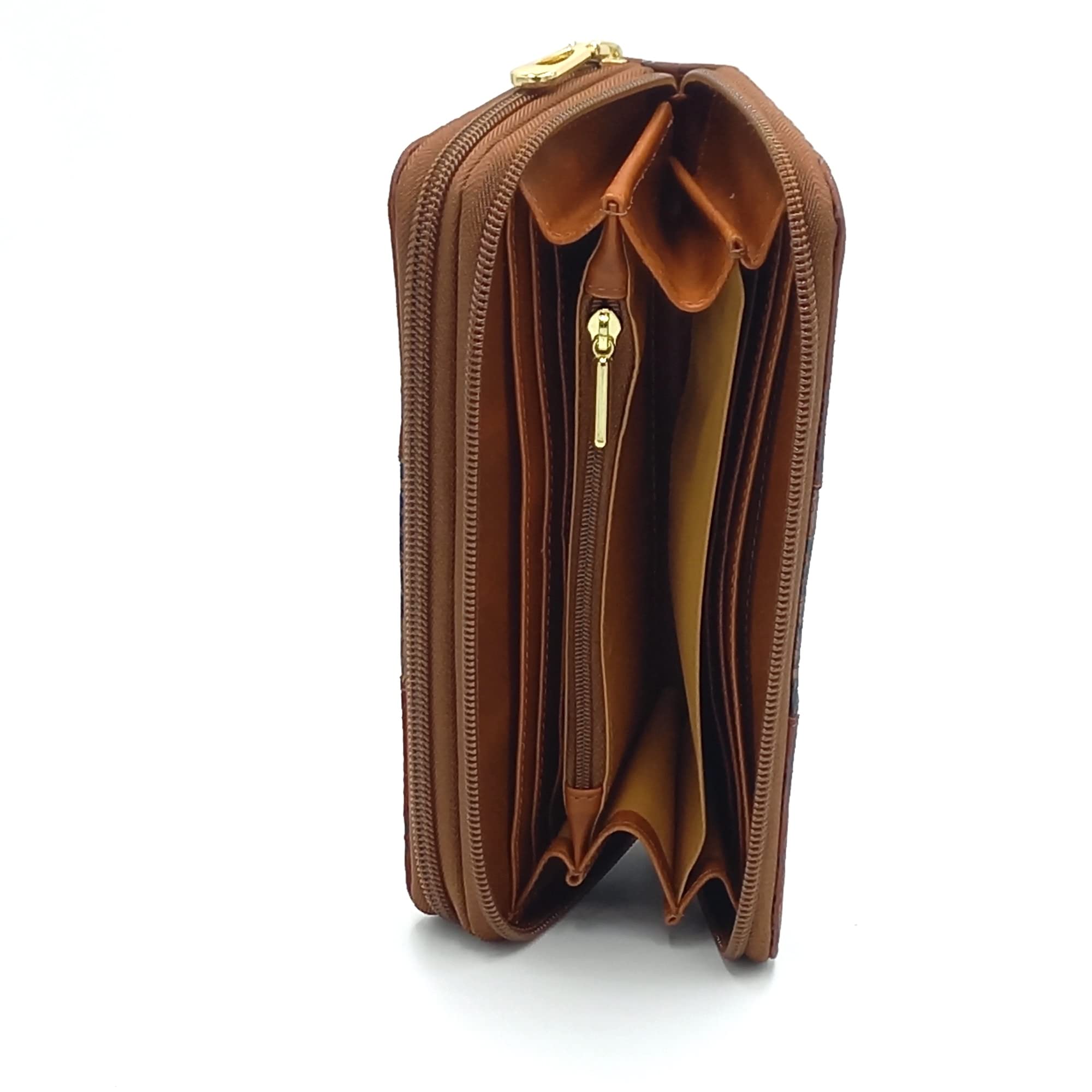 Anti RFID Brown Nappa Leather Wallet for Women - Secure RFID Blocking Bifold Wallet with Premium Leather - Perfect for Travel, Shopping & Everyday Use