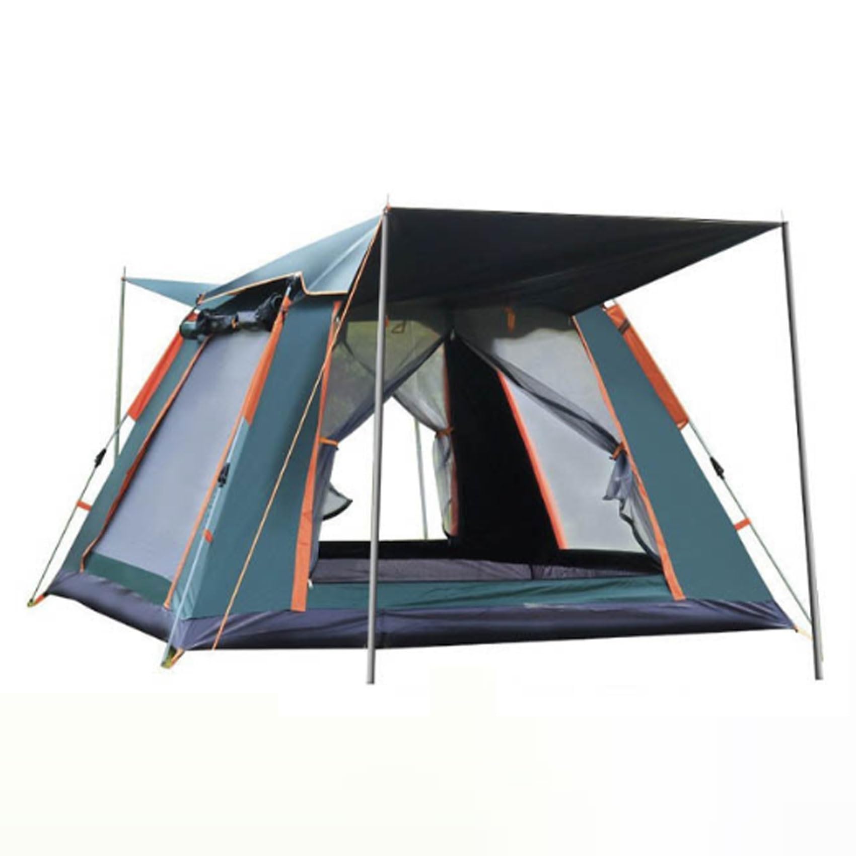 3-4 Person Waterproof Pop Up Camping Tent - Quick Setup, Lightweight & Portable with Carry Bag - Perfect for Outdoor Adventures, Hiking, Beach Trips & Festivals