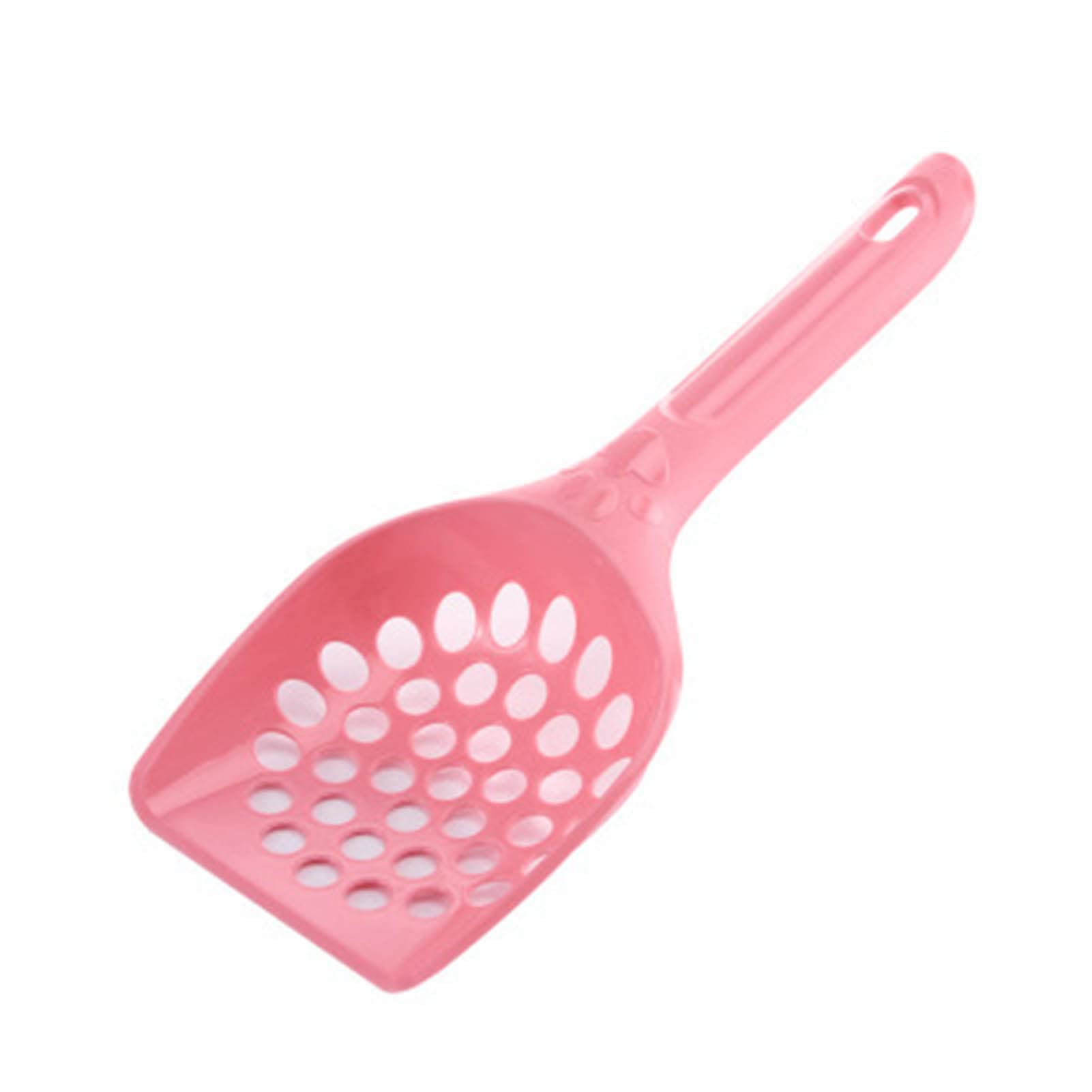 Premium Cat Litter Scoop - Large Hole Sifting Shovel for Easy Waste Removal | Lightweight & Durable Litter Box Cleaner for Cats & Dogs | Perfect for Quick Daily Litter Tray Maintenance (Pink)